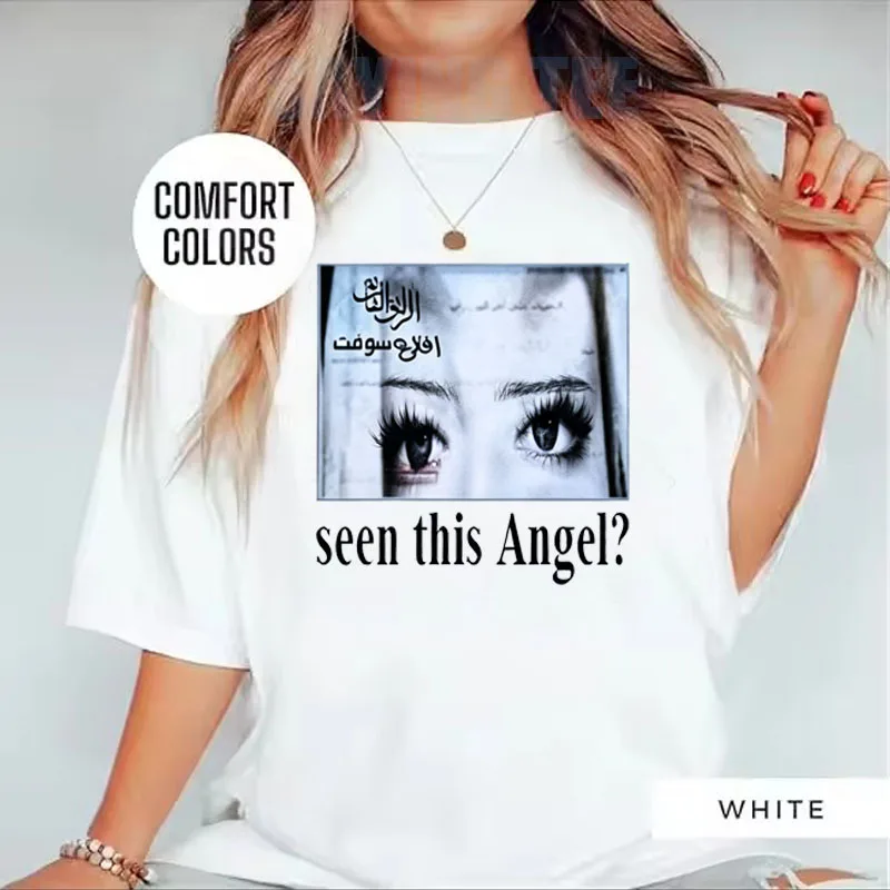 Y2K Vintage See This Angel Girls Eyes Grafik-T-Shirt, Humor Goth Punk Emo Style, weiche Baumwolle, lässige Streetwear für Mädchenkleidung – Detail 10