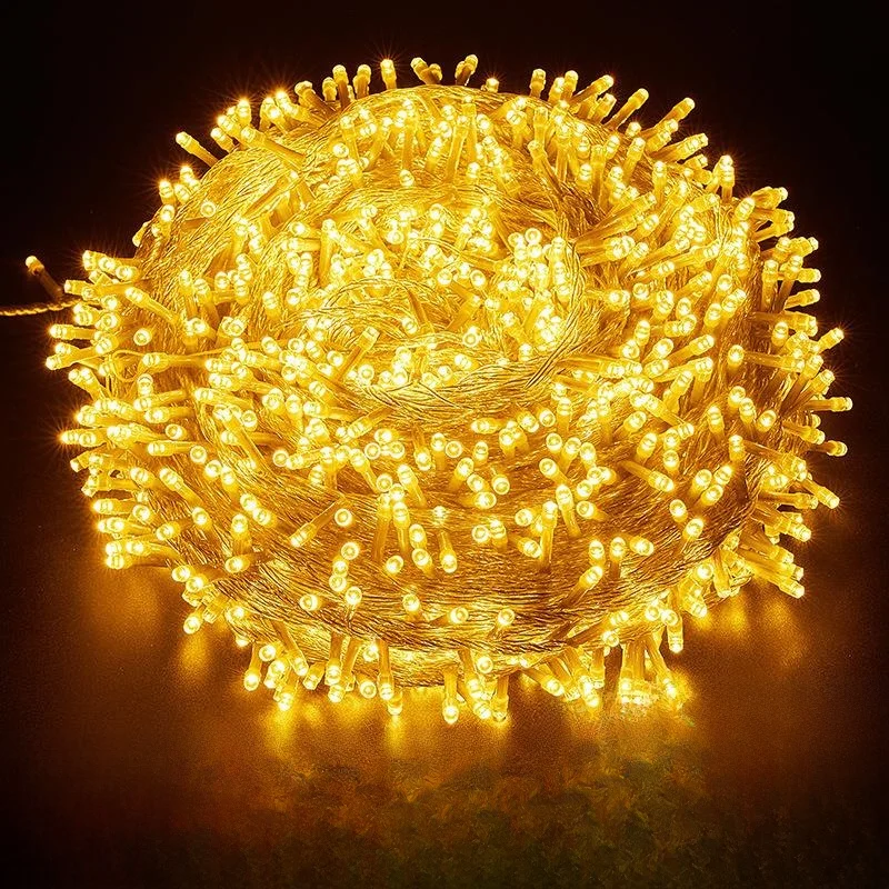 

Светодиодные гирлянды для улицы, сада, Рождества, свадьбы, декоративные звездные светящиеся огни, праздничное освещение