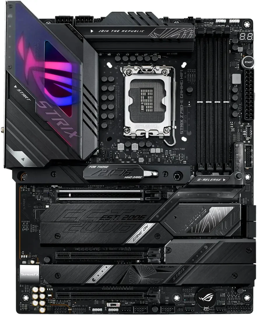 ASUS ROG STRIX Z790-E GAMING WIFI Motherboard Intel Z790 LGA 1700 DDR5 192 GB Wi-Fi 6E unterstützt i9-14900T i7-14700T i5-13500 CPU