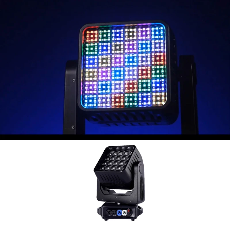 LED Lighting Zoom Washer Double Head Infinite Rotating Moving Head Lights Suitable for Bars, DJs, Discos, Event Clubs, Theaters