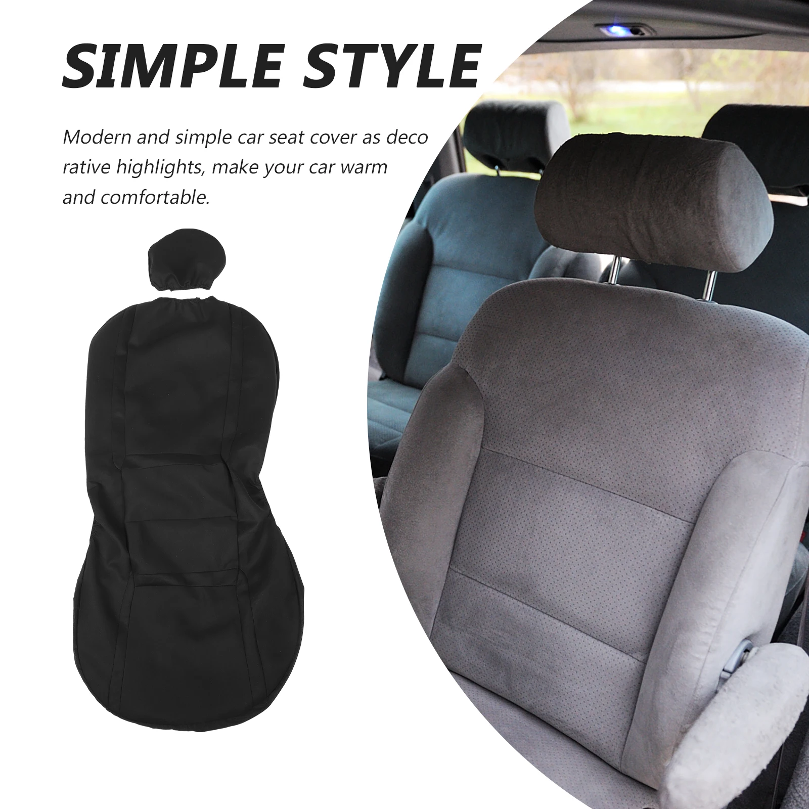 

4 Pcs Interior Accessory Car Seat Cover Truck Conical Front Covers for Suv Universal Cushion