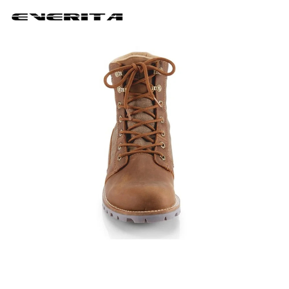 Sapatos masculinos casuais de couro com cordões, botas de tornozelo alto, resistentes ao desgaste, confortáveis, design mais recente, moda