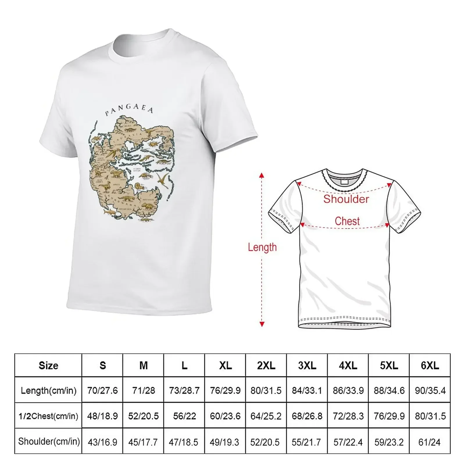 map of the supercontinent Pangaea T-Shirt summer tops graphic t shirts summer top graphic shirts mens graphic t-shirts funny