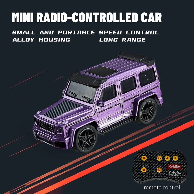 Neues RC-Auto, MINI-Legierung, 1/64 ferngesteuertes Auto, bequem zu tragen, 60 Minuten Arbeitszeit, Kindergeschenke, elektronisches Spielzeug