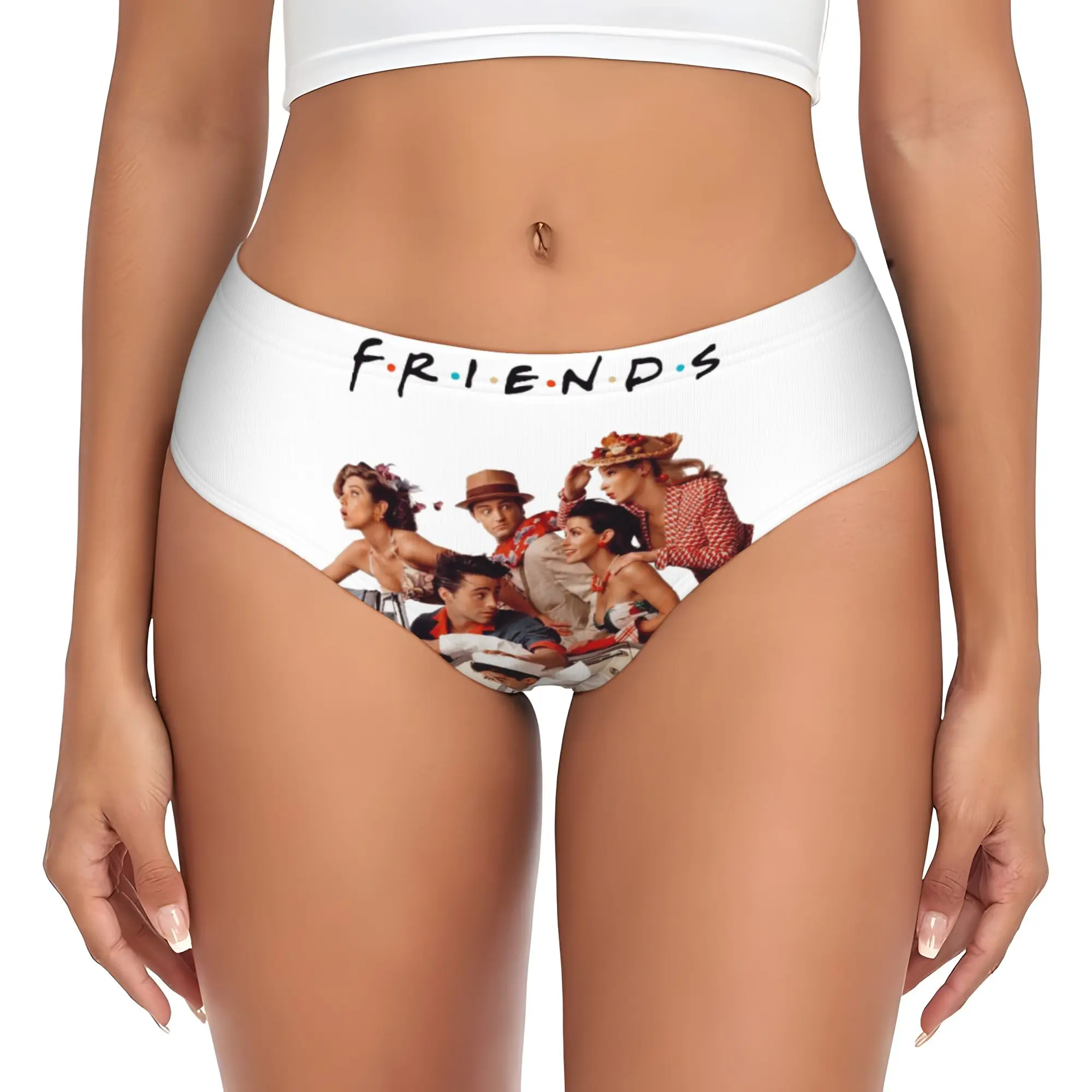 Custom Women Funny TV Show Friends Panties Stretch  Briefs Underwear