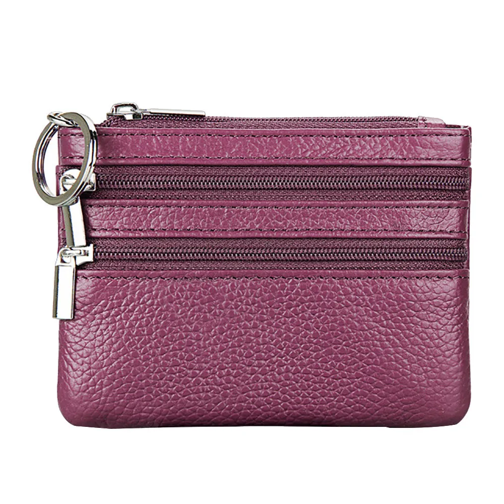 Fashion Leather Coin Purse Women Small Wallet Change Purses Mini Zipper Money Bags Children'S Pocket Wallets Key Holder