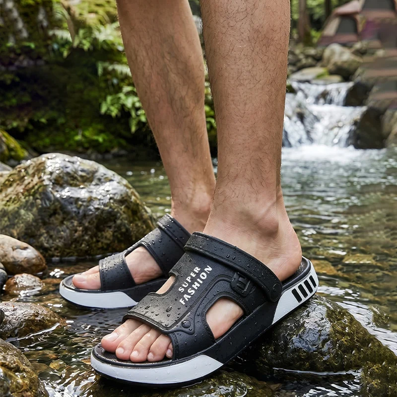 Men Summer Beach Eva Slipper Fashion Soft Soled Platform Sandals Slides Man Indoor Outdoor Comfortable Walking Water Slippers