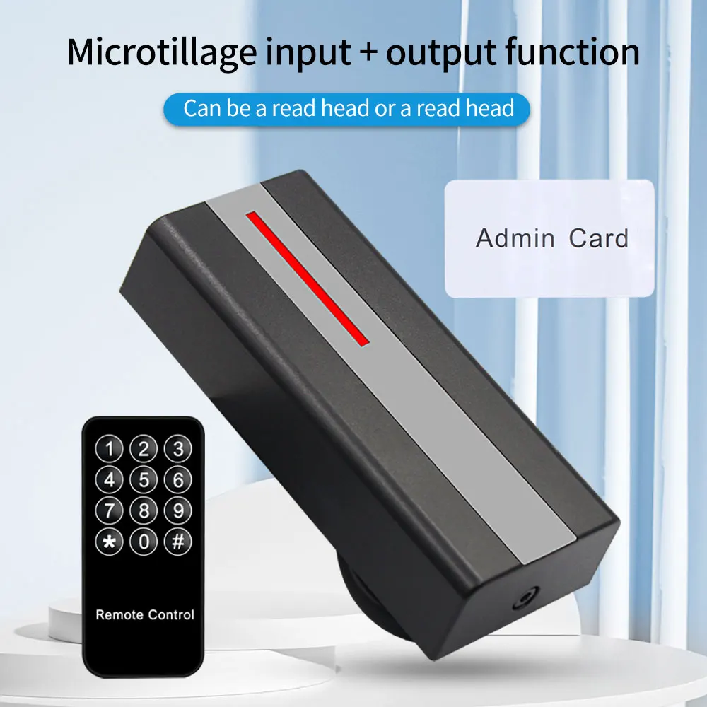 Standalone Access Control Machine Proximity RFID Card Reader Entry Door Opener IP68 Waterproof 3000 Users Wiegand Input Output