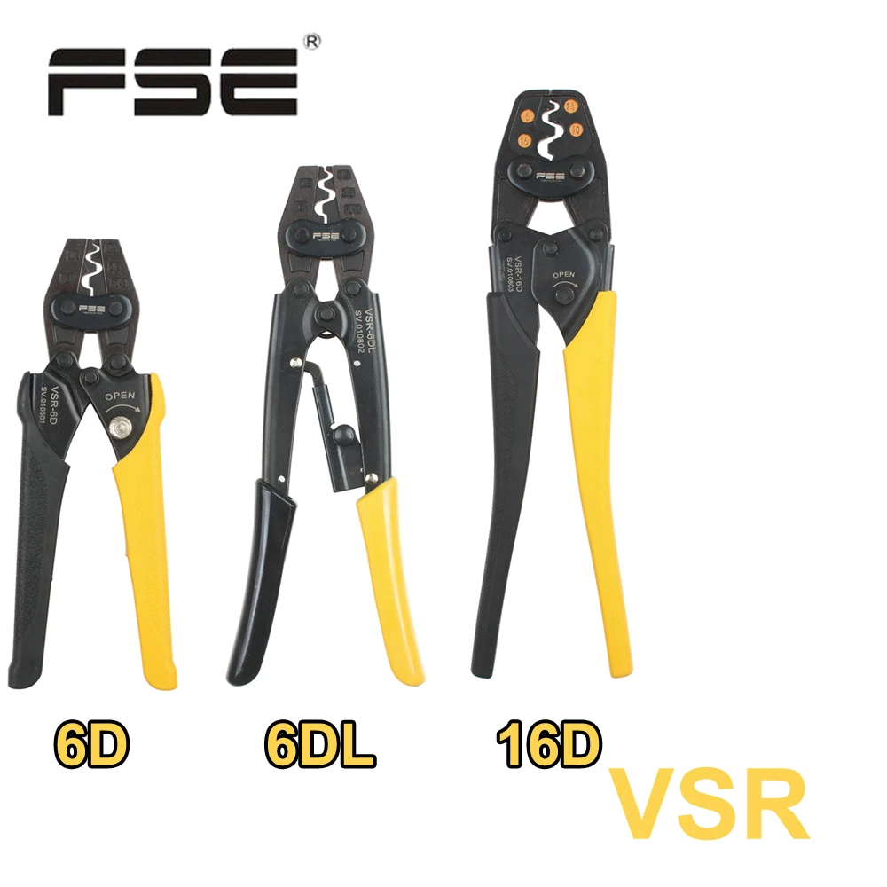 Crimping Pliers For 0.5-6mm2 20-10AWG Bare Terminals Upgraded Version Hand Tools VSR-6D VSR-6DL VSR-16D