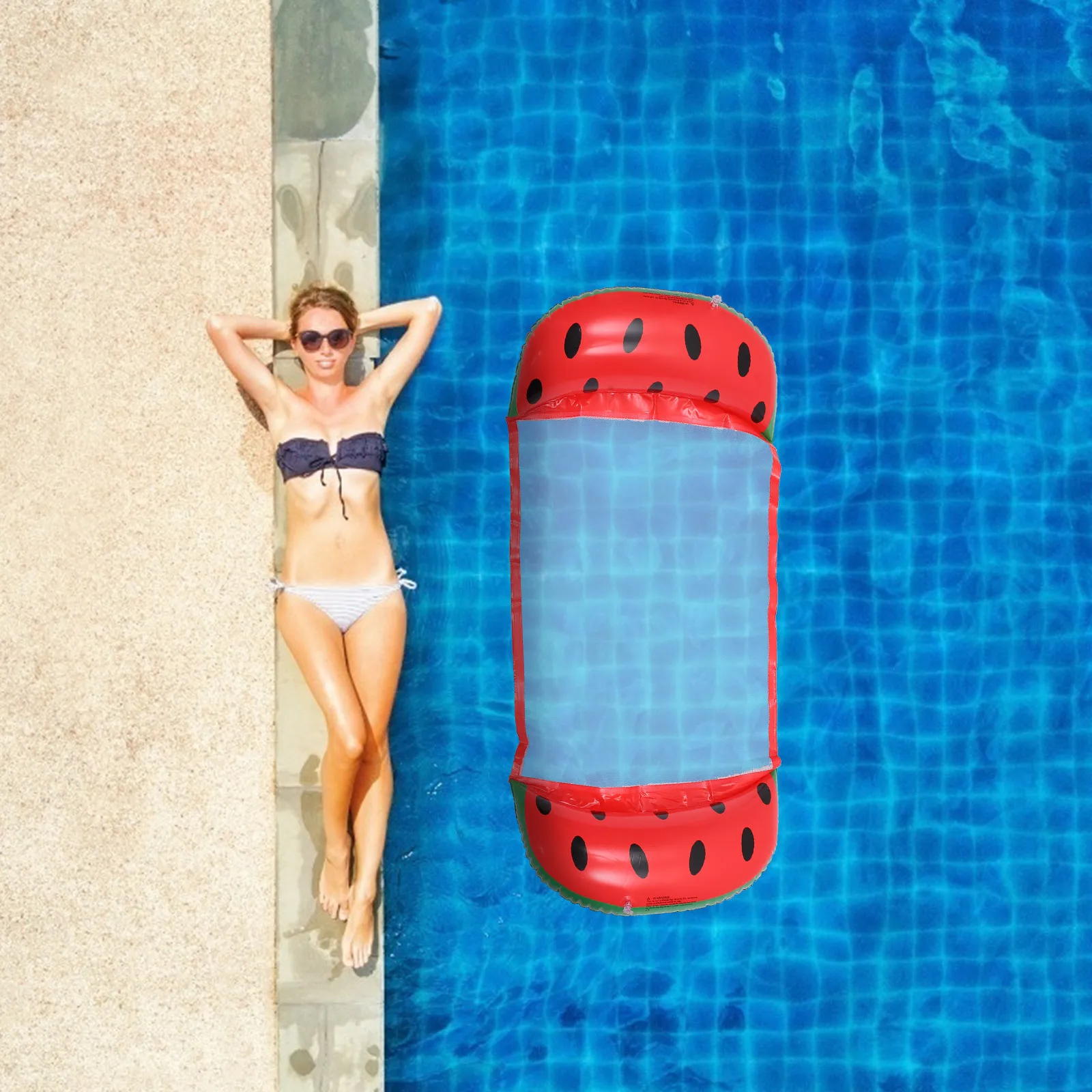 Uroczy dmuchany materac do pływania z PVC, lekki, przenośny, zapewniający zabawę na letniej plaży i wakacje.