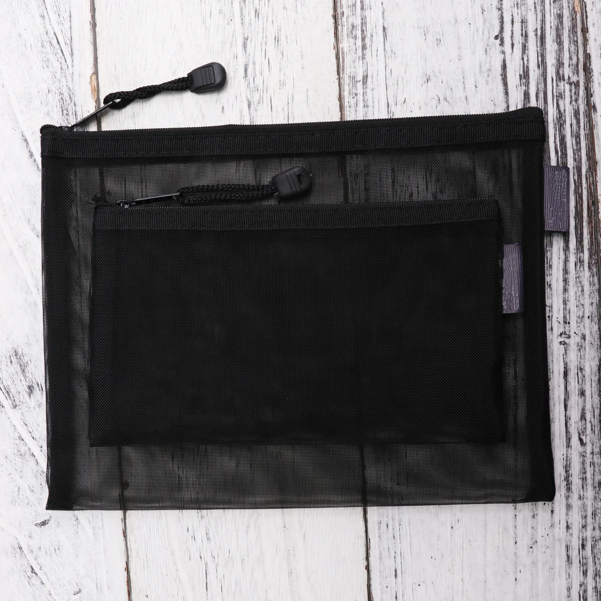 

Набор серых сетчатых сумок для файлов, 6 шт., портативный пенал на молнии, в комплект входит 3 сумки для документов A5 3 A6 для офисного школьного хранения