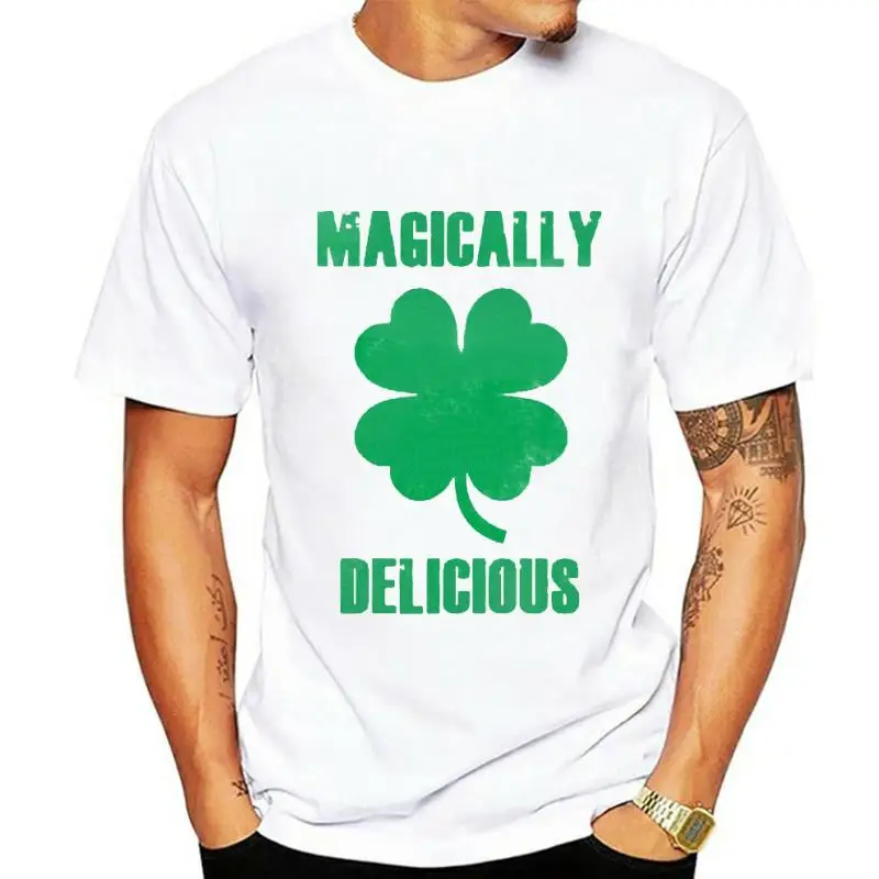 St Patricks Day T shirt Magically Delicious Clover