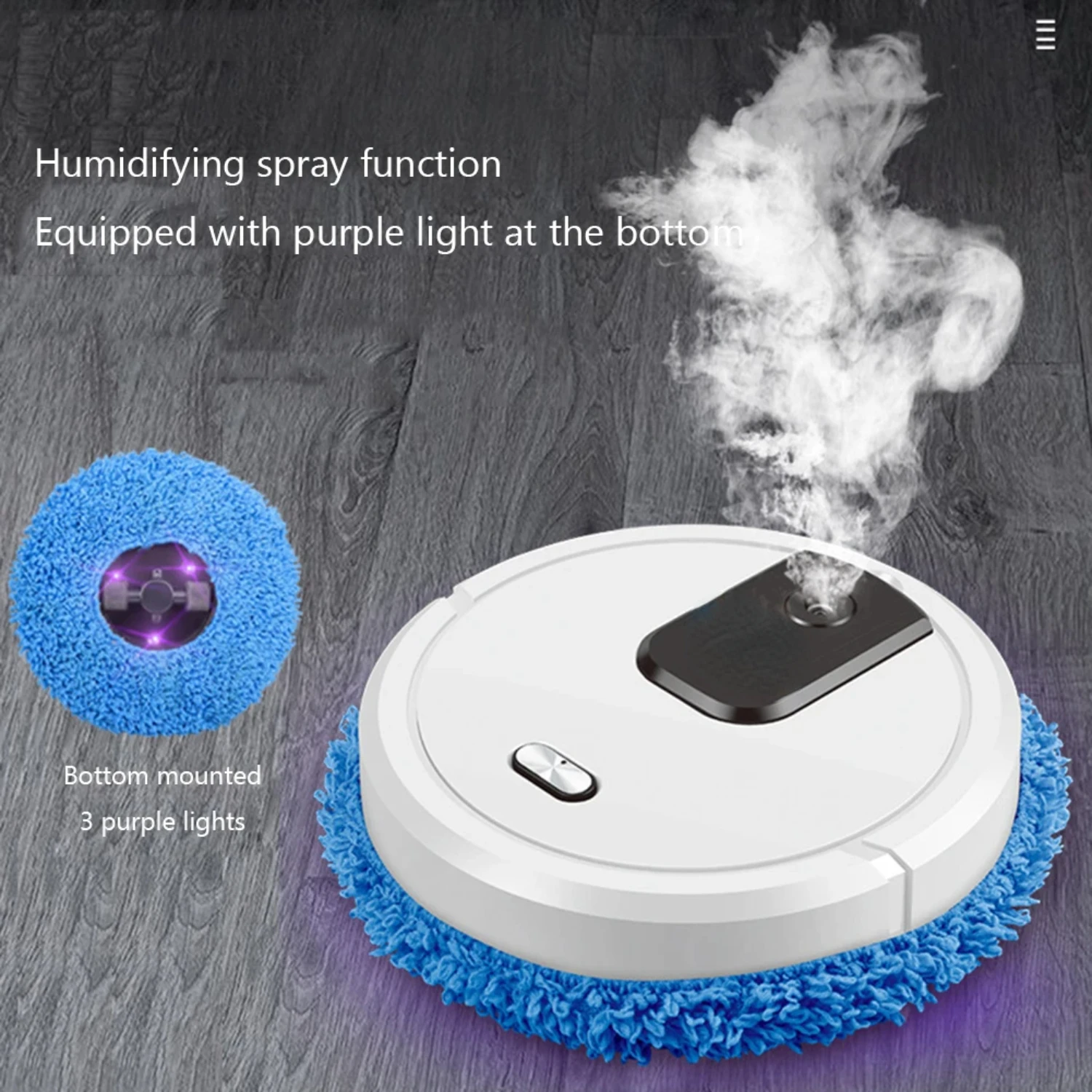 

New All-in-one Portable and Smart Robotic USB Vacuum Cleaner - Lazy Robot Mopping Machine for Auto Cleaning and Sweeping