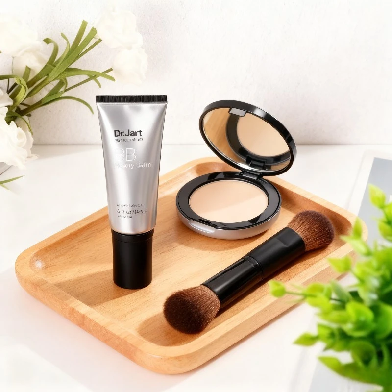 Authentic Imported Silver Tube BB Cream 40ml High Coverage Long-Lasting Foundation Lightweight Smooth Face Base Makeup