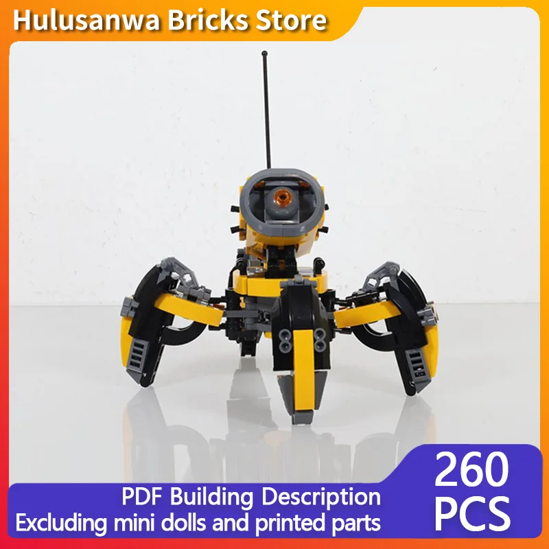 

Модель боевого робота для ходьбы MOC, строительные кирпичи, военное оборудование, модульные технологии, подарки, праздник, сборка, детские игрушки, костюм