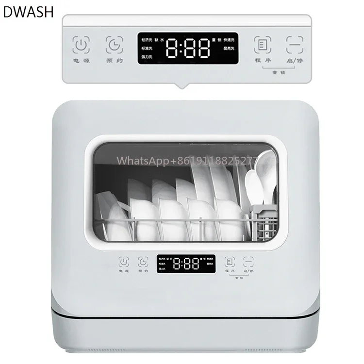 Smart Home Appliances Mini Dish Washer Washing Drying Machine Energy-Saving Efficient Portable Dishwasher