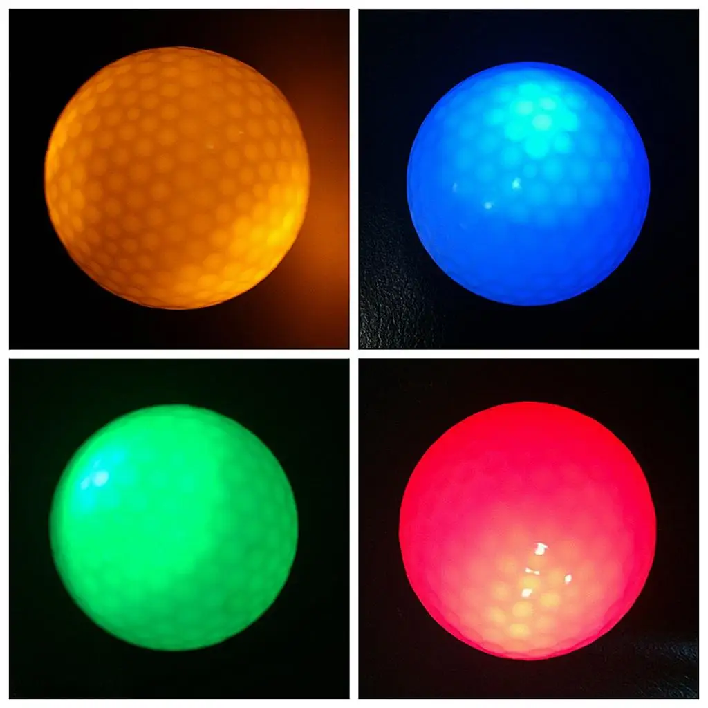 Night Golf Balls LED Golf Balls Perfect for Night Golf and , 4 Pieces, 4 LED Colors