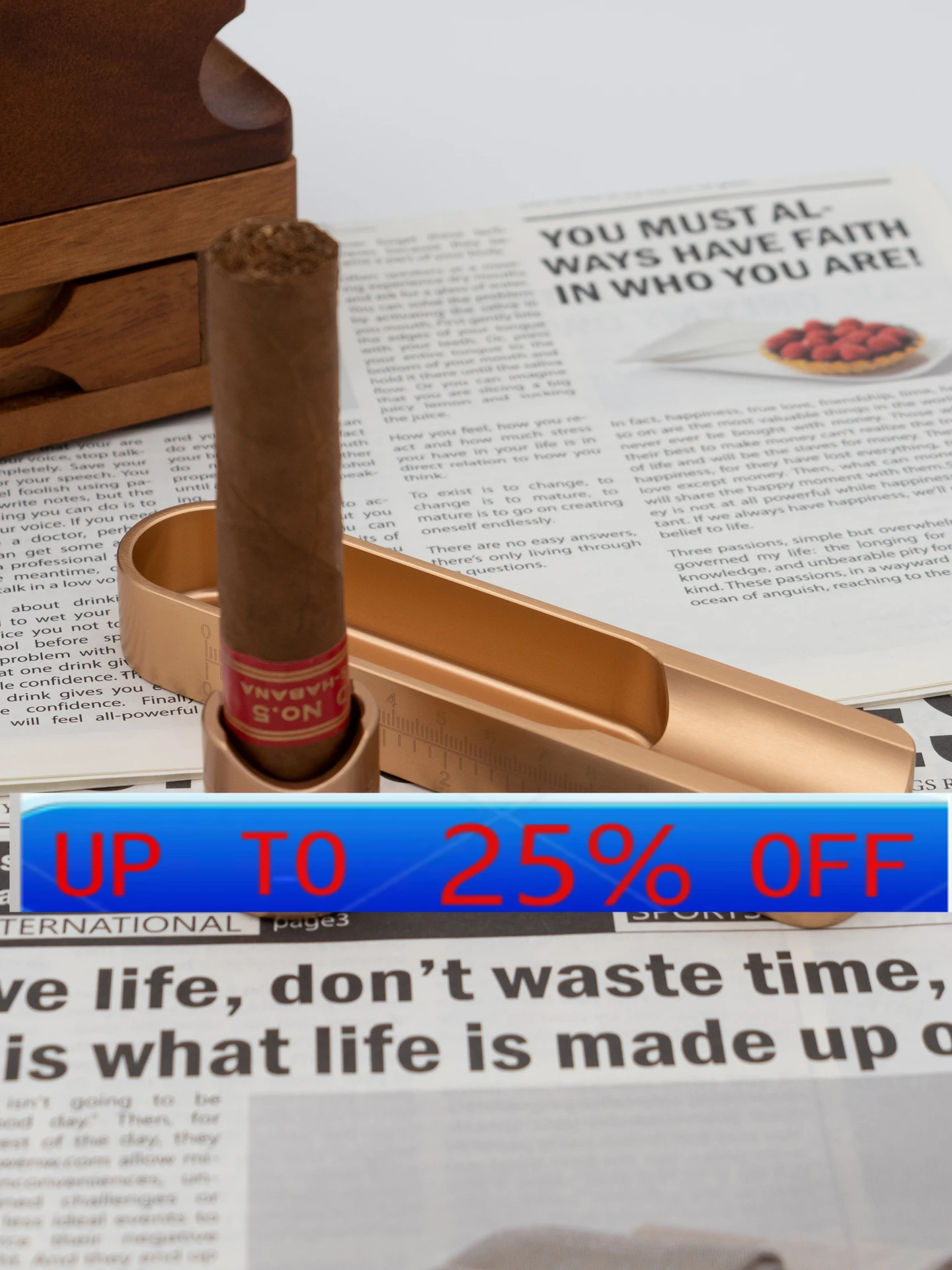 

LMM Cigar Ashtray Metal Smoke Bracket Cigar Special Convenient Personality Creative Household