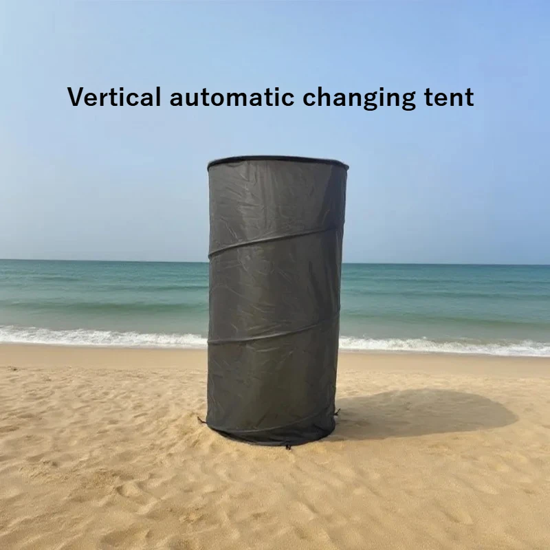 

Vertical Changing Tent Foldable Storage Bucket Drawstring Laundry Hamper Toy Storage Basket with Shoulder Strap
