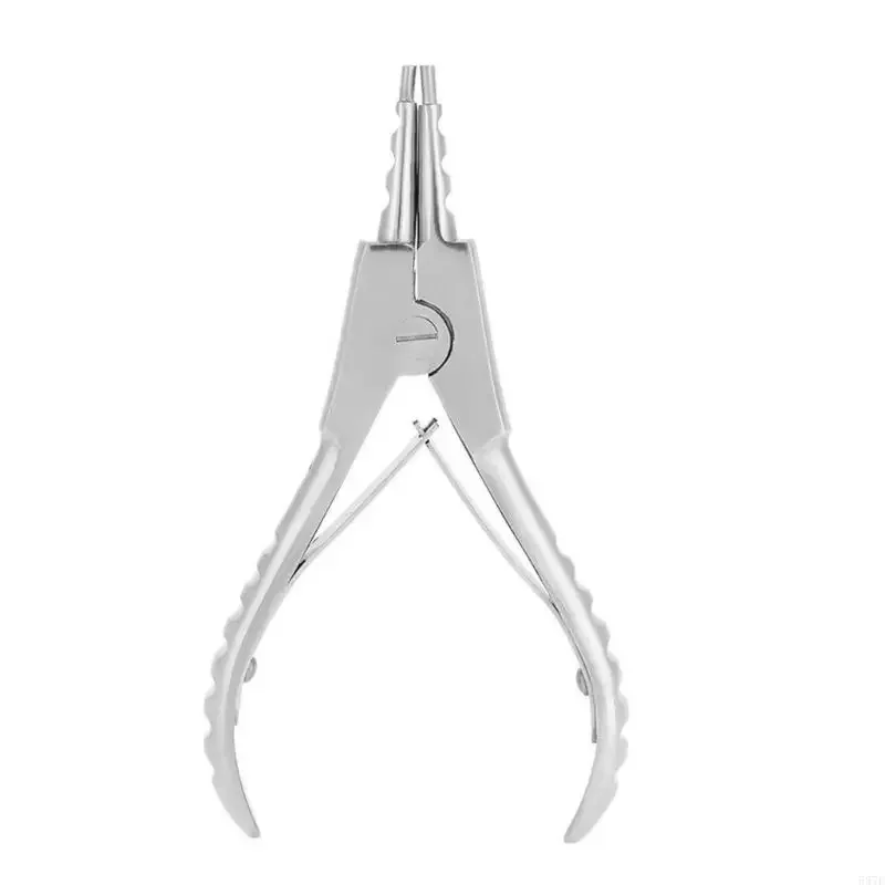 Professional Body Piercing Ring Opening & Closing Flaring Pliers, Stainless Steel Ear Nose Lip Jewelry Clamp Tool