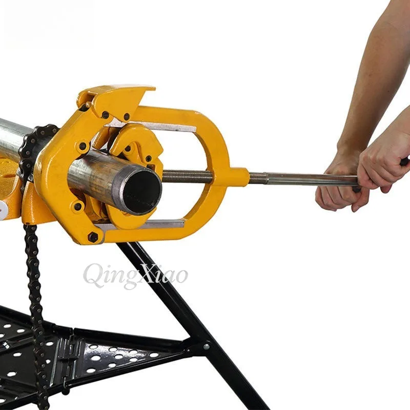 Heavy Duty Manual Cold Pipe Cutter Hinged Tube Cutting Tool for Fire Protection Galvanized Steel Pipe Cutting Construction Site view 3