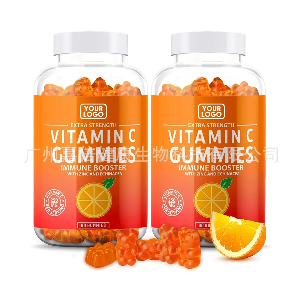 1 bottle of vitamin C gummies to supplement vitamins promote metabolism maintain immune function provide health food