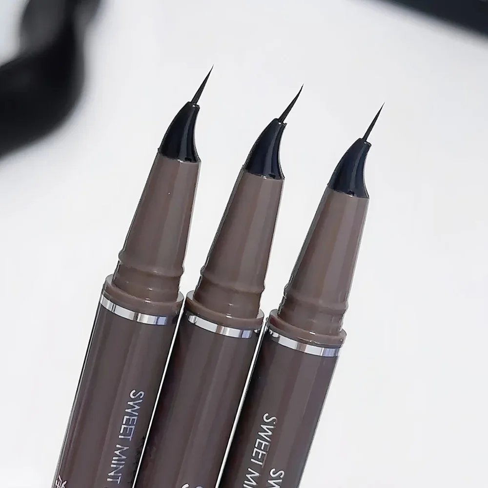 Lasting Liquid Eyeliner Pen Elbow Ultra-fine Matte Smooth Quick Dry Eyes Liner Waterproof Black Brown Lower Lashes Pencil Makeup