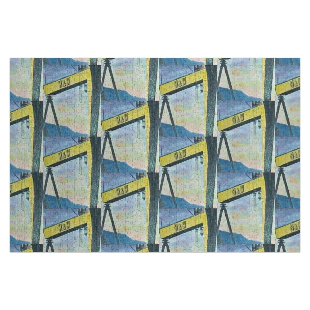 

Samson and Goliath, Belfast, cranes Jigsaw Puzzle Wood Name Children Puzzle