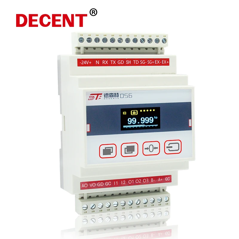 4-20ma/0-10V Anti-interference Weighing Display Transmitter Force Measurement Signal Amplifier 485 Communication Sensor