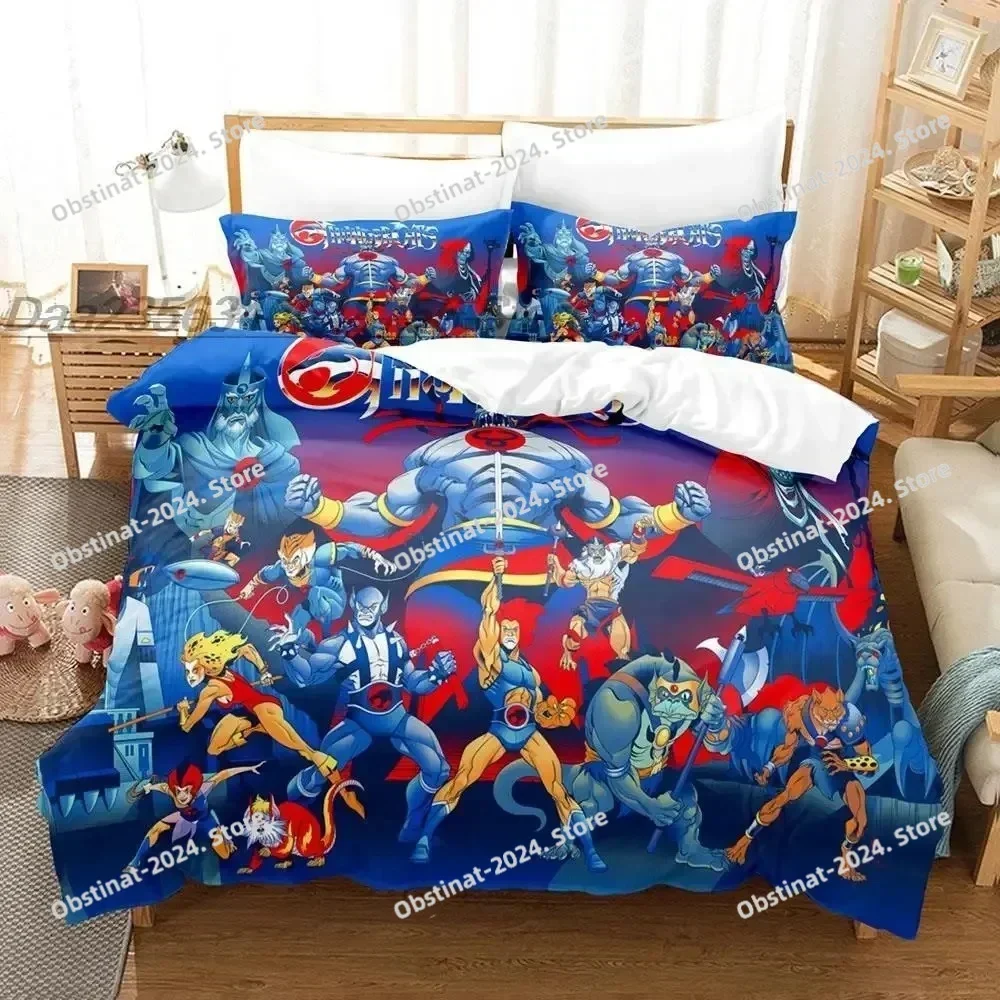 

Thundercats Bedding Set Single Twin Full Queen King Size Bed Set Aldult Boy Bedroom Duvetcover Sets 3D Print Anime bed sheet set