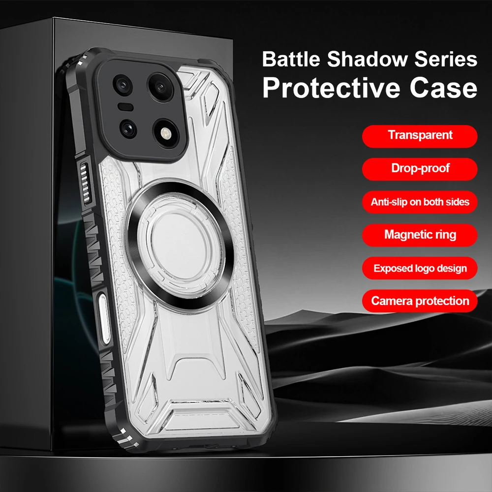 

For Magsafe Magnetic Case for Oneplus 15 13 13R Nord 5 Cover Shockproof Anti-slip Soft Clear Back Shell Fundas