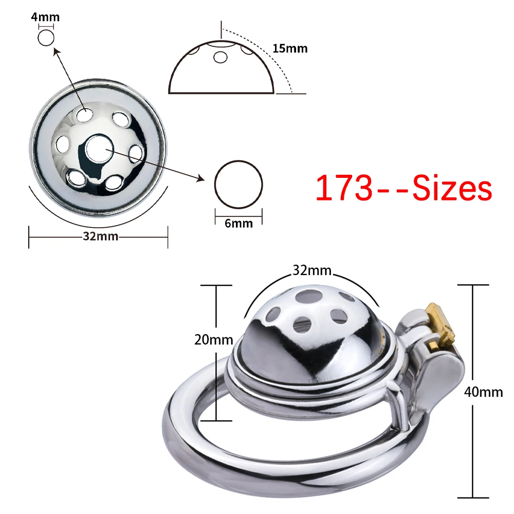 High Quality Micro Mini Chastity Cage and Sissy Cock ring Metal BDSM Adults Sex Toys for Men Stainless Steel Penisring sextoy 18