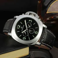 2024 FORSINING Multifunction Watch Men Auto Mechanical Leather Strap Luminous Hands Working Sub-dials Casual Male Wristwatch