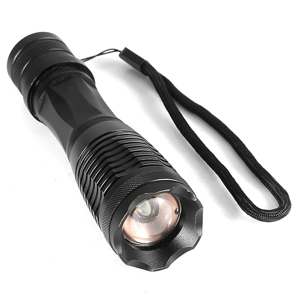 5000 Lumens LED flashlight Zoomable T6 Tactical Flash Lamp 5 Mode Waterproof 18650 LED Torch Camping Self defense Flashlights