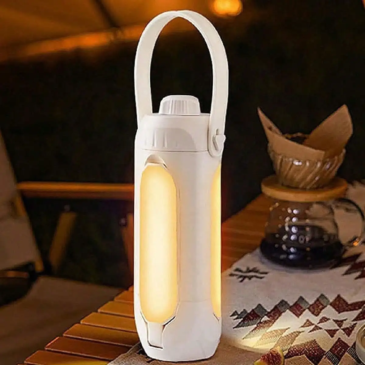 Imagem -06 - Expansível 360 ° Iluminação Panorâmica Recarregável Camping Tent Hanging Lamp Portátil ao ar Livre Led Light 7000k