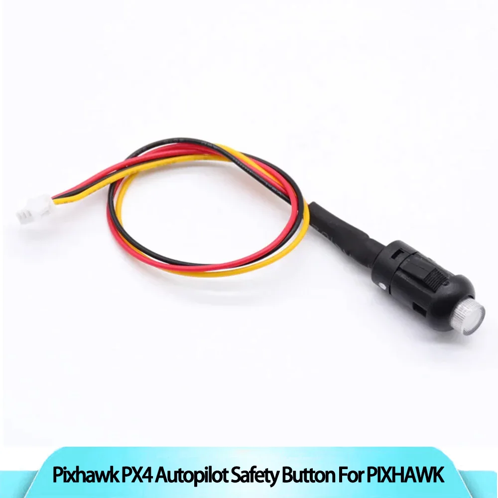 Pixhawk PX4 Botón de seguridad del piloto automático Controlador de vuelo Interruptor de seguridad Interruptor de luz roja con LED para Control de vuelo Pixhawk PX4 FPV