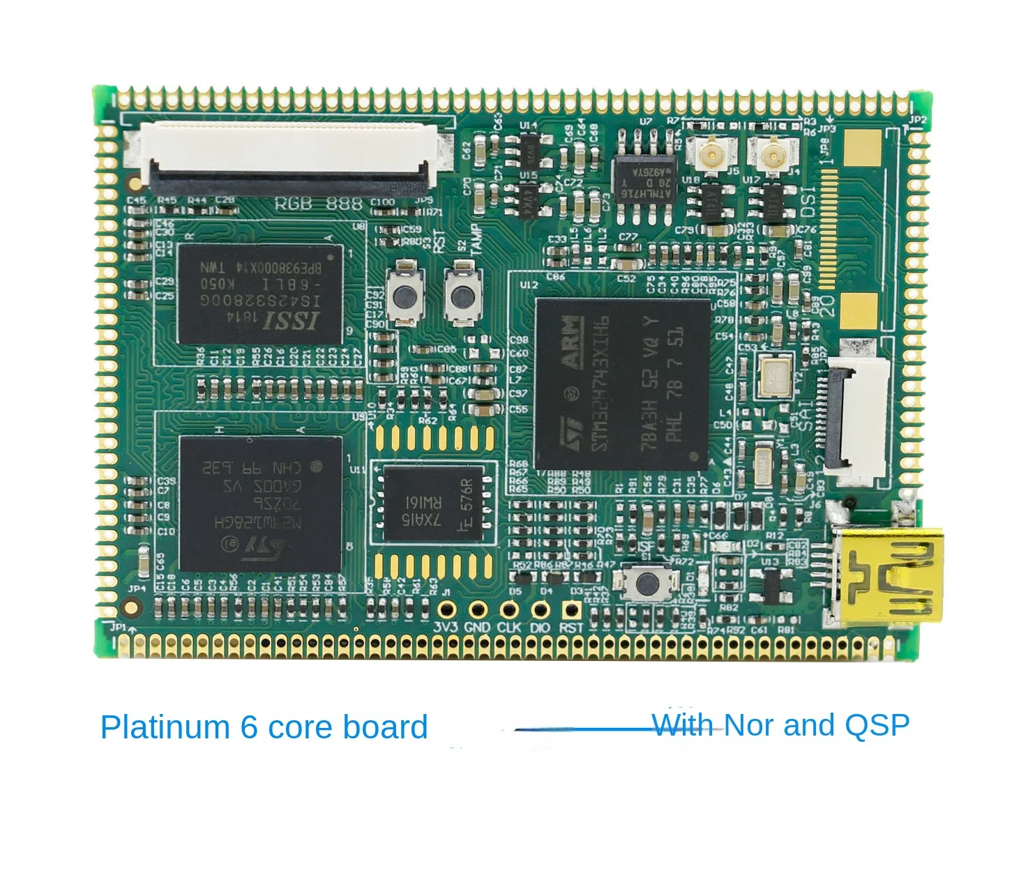 

Stm32h743xi core board spot welding stm32h753xi 32-bit data width SDRAM