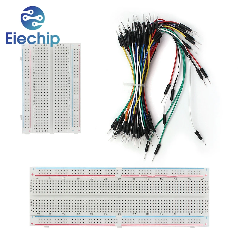 MB102 400 830 Points d'attache sans soudure PCB platine de prototypage fil de raccordement ligne Dupont bricolage Mini Test Protoboard Kit