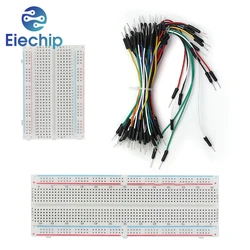 MB102 400 830 puntos de conexión sin soldadura PCB Breadboard Jumper Wire Dupont Line DIY Mini Kit de Protoboard de prueba