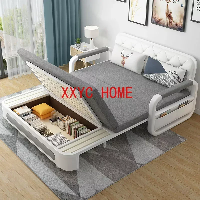 Sofa Bed Multifunctional Foldable 1.2/1.5/1.8 M Width Living Room Telescopic Double Storage Folding Sofa Furniture