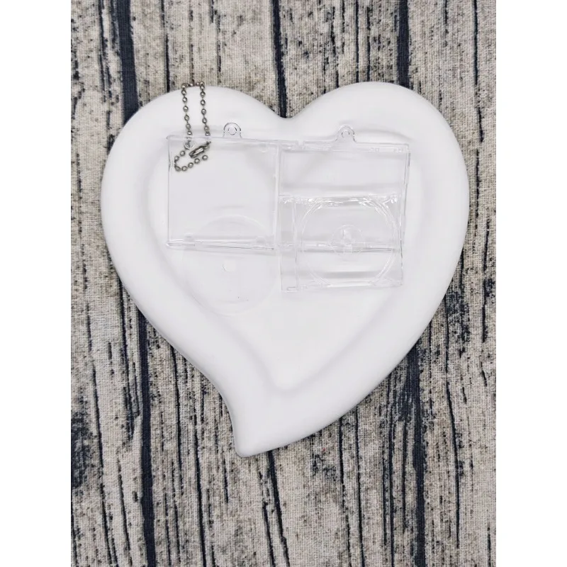 NFC 스마트 백팩 클립이 포함된 미니 CD 박스 DIY 키체인 - 음악 애호가 및 축제 장식을 위한 창의적인 선물