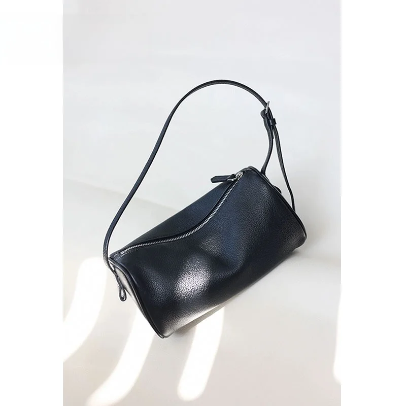 

Современная нейтральная мягкая кожаная сумка-кроссбоди с держателем для ручек, женская сумка-подушка на плечо, маленький размер, однотонная, из искусственной кожи