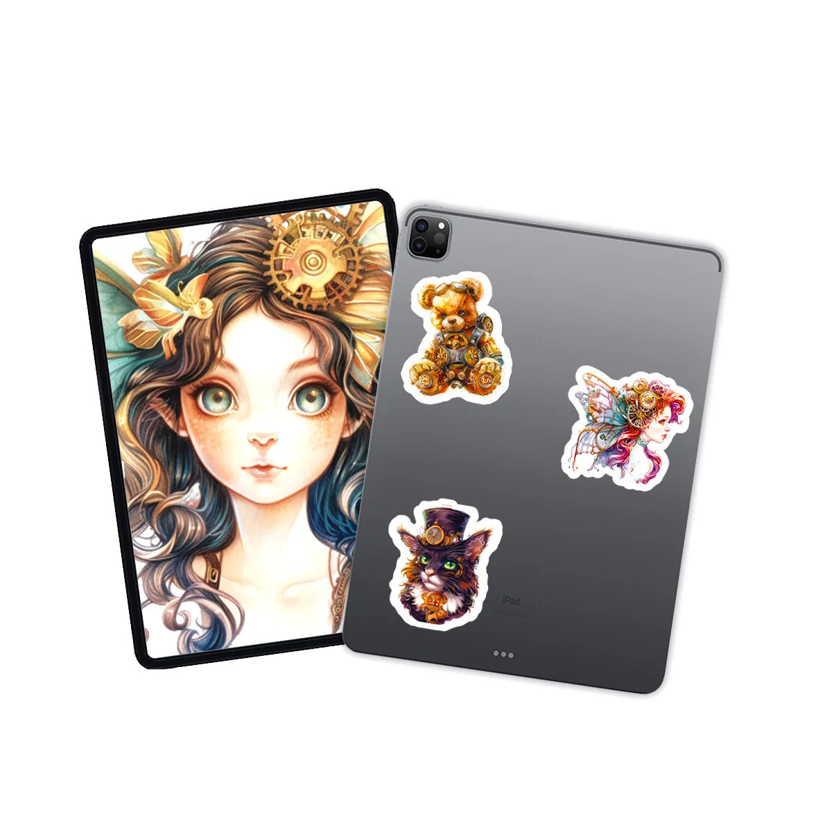 50Pc Steampunk Style Graffiti Stickers Aesthetic Stickers Cartoon Decals Laptop Luggage Skateboard Phone Sticker Kids Toys