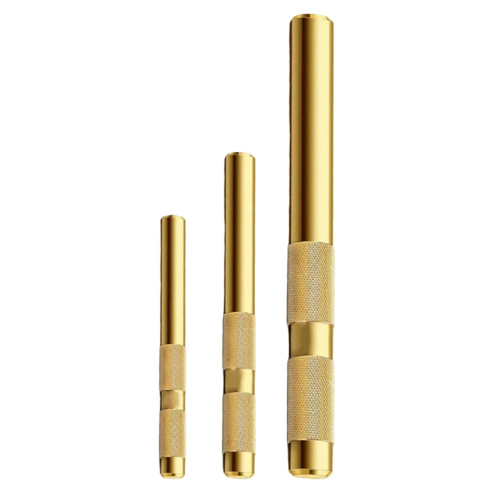 3Pcs Brass Drift Punch Set for Engineering and Construction Non Marring Chisel Punches for Auto Repair and Woodworking