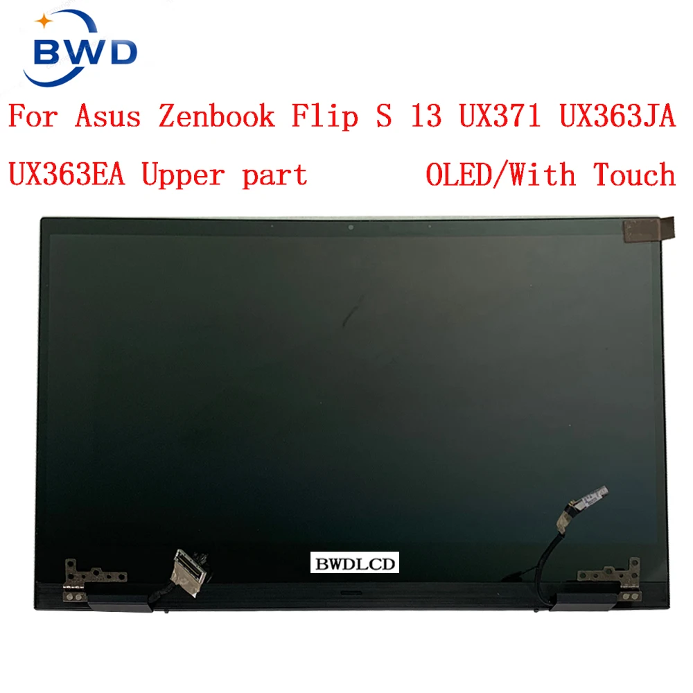 oryginalny NOWY panel OLED do Asus ZenBook Flip S 13 UX371EA UX371E UX371 UX371JA ekran dotykowy wyświetlacz LCD z osłoną