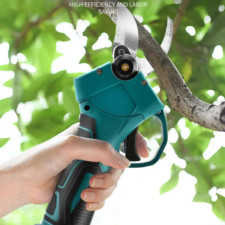 21V Cordless Power Pruners Portable Electric Pruning Scissors Fruit Tree Branch Pruning Shears Garden Secateurs Grafting Tools