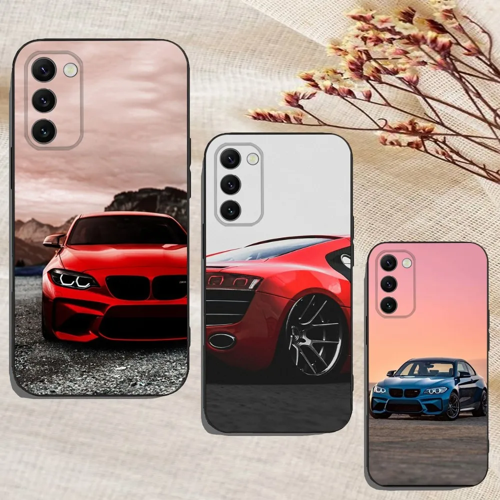 Blue Red Car for B-BMW Phone Case For Samsung Galaxy A13,A21s,A22,A31,A32,A52,A53,A71,A80,A91 Soft Black Cover