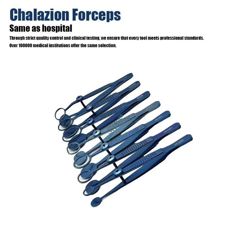 Chalazion Forceps Oval Round Tip Ophthalmology Surgical Instrument