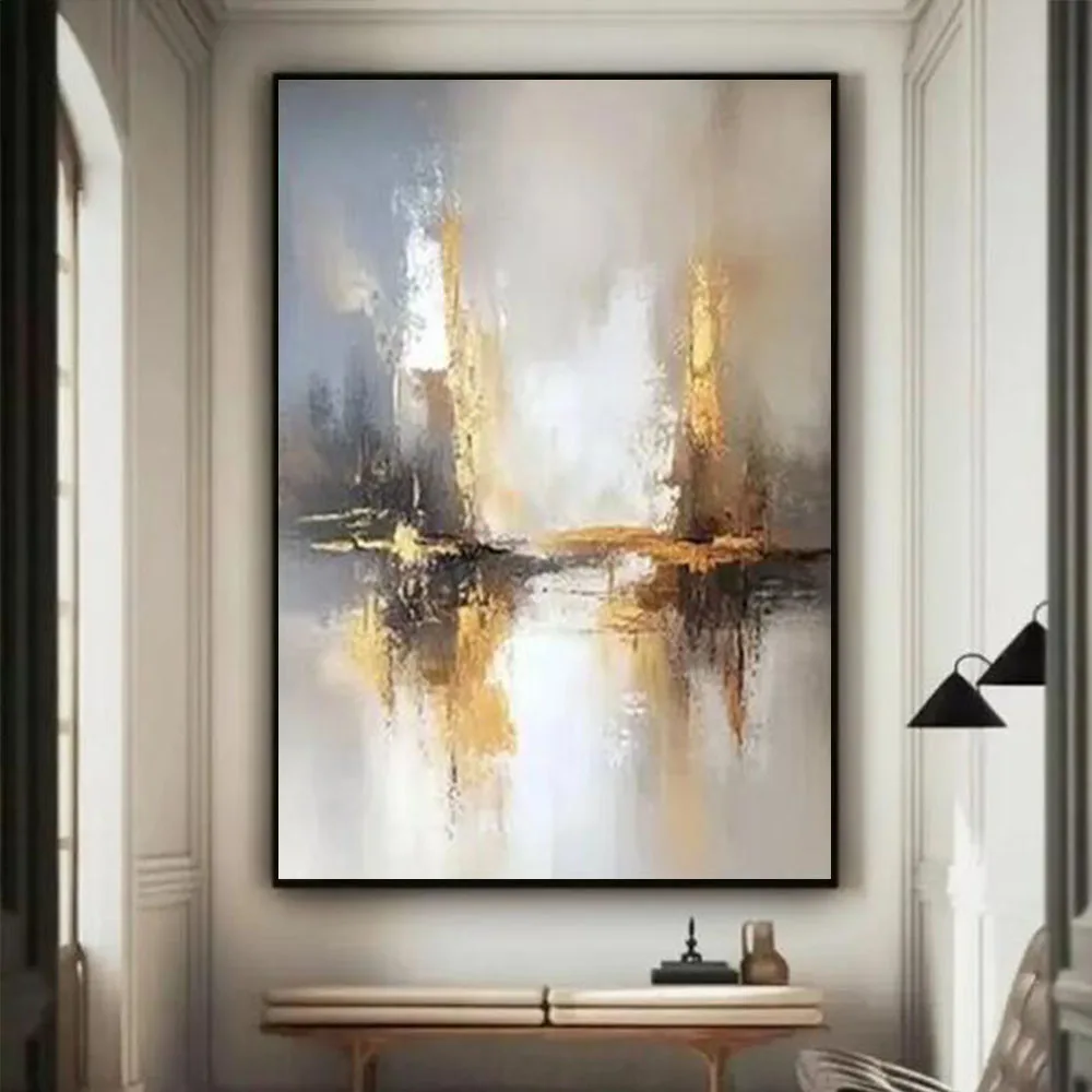 

100% Handmade Oil Painting On Canvas Famous Paintings Paint Abstract Wall Art Vertical Panel Pictures Decor Living Room Entrance