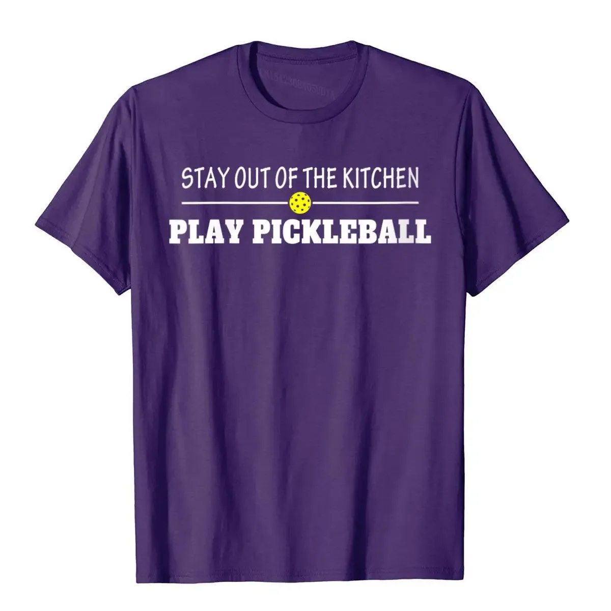 Womens Funny Stay Out Of The Kitchen Play Pickleball T-Shirt On Sale Street Top T-Shirts Cotton Tops & Tees For Men Comfortable